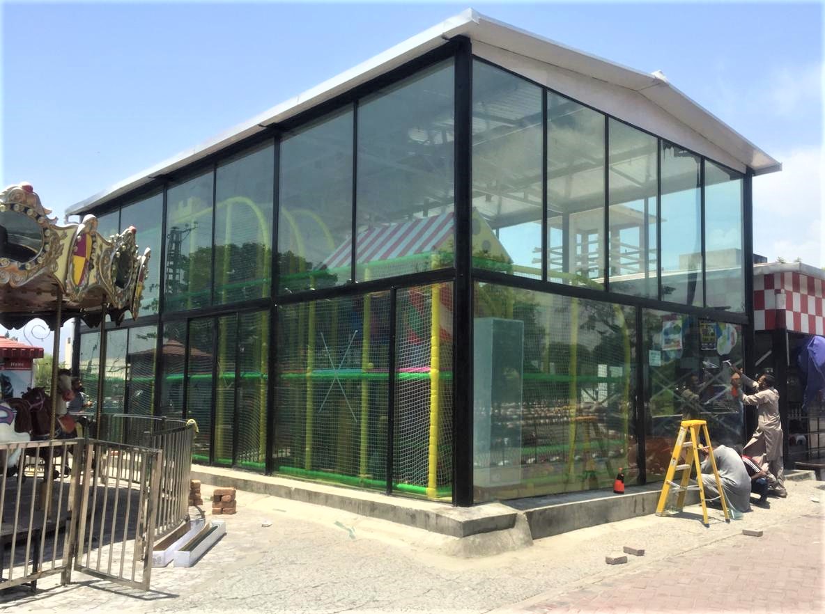 SolarScreen Pakistan working at F1 Traxx Islamabad